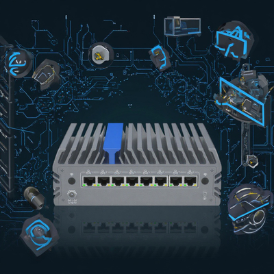 コンパクト 8 LAN ファイアウォール アプライアンス コア Ultra 7 155U サイバーセキュリティ