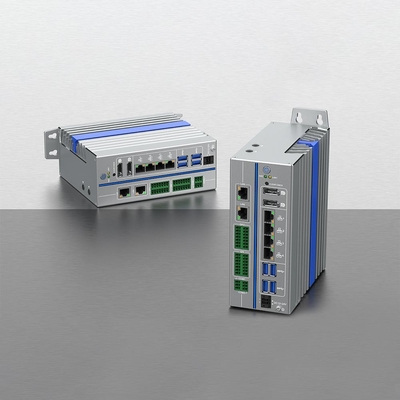 中国 工場価格 4 イーサネット ポート ミニ 箱 PC Rs232 ファンレス システム シムカード付き