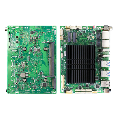 16GB DDR4 メモリ x86 ミニコンピュータ ファンレス ITX マザーボード 6 RS232 COM と 1 HD-MI ディスプレイ