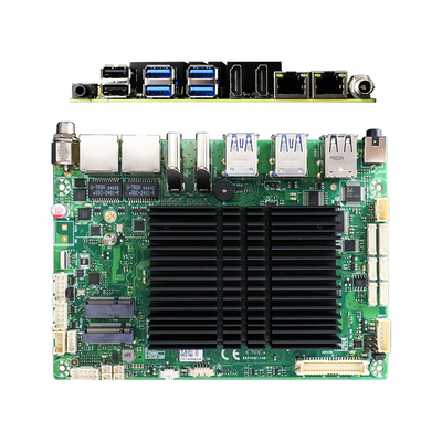 2 LAN 3.5 インチファンレスマザーボードPC インテルセレロンJ6412 2 USB3.0と6 RS232 COM