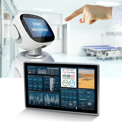 扇風機なしの15インチパネルPC I5-8260U 6 COM, 4 LAN産業用コンピュータ 6 COM & 4 LANポート