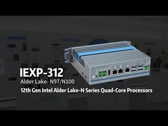 IEXP-312 N100 ミニPC 3 Lan サポート ディン 商業用ディスプレイ用のレール搭載